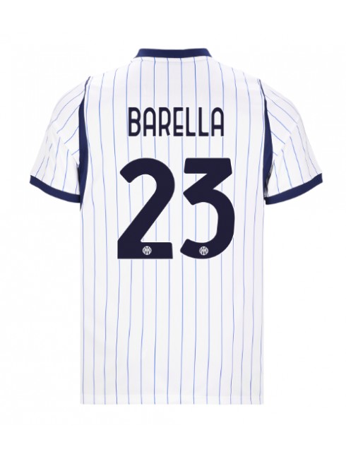Billige Inter Milan Nicolo Barella #23 Bortedrakt 2026-27 Kortermet Billige Inter Milan Nicolo Barella #23 Bortedrakt 2026-27 Kortermet